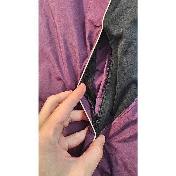 FootJoy Golf Windbreaker Full Zip Purple/Black Jacket M hidden zip pockets EUC - Picture 5 of 10